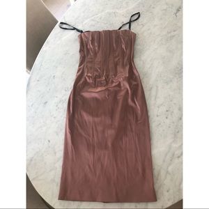 D&G Rose Champagne Sateen Dress 💞